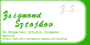 zsigmond sztojkov business card